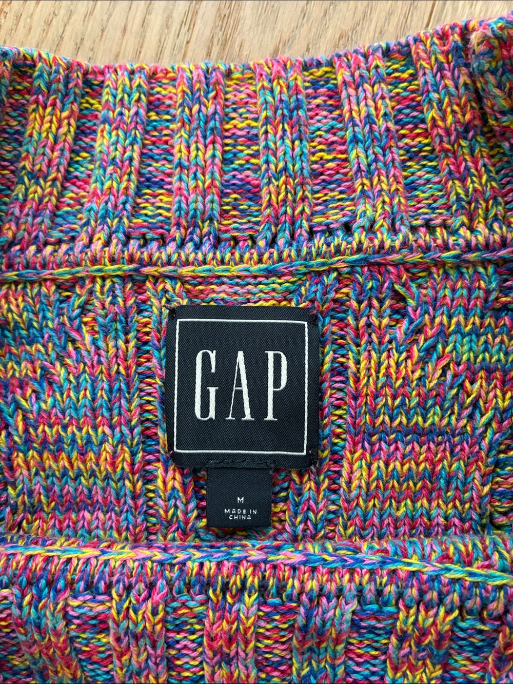 GAP Multicolored Cable Knit Sweater - Picture 3 of 7